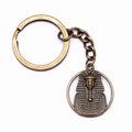 23mm Antique Silver Plated Antique Bronze Plated Metal Alloy Egyptian Pharaoh Key Chain Souvenirs Gift P1-ABD-C10431