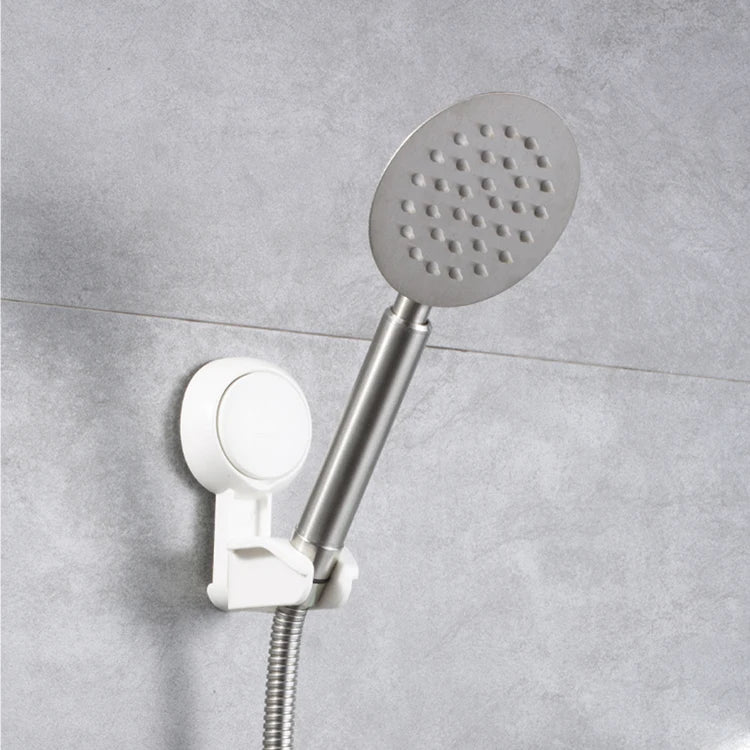 Eco-Friendly Wall Mount Shower Head Holder Hand-Pressing Nozzle with Vacuum Suction Cup for Bathroom Sets