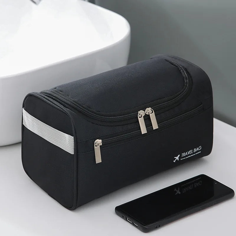 Hot Sale Outdoor Business Trip Portable Hook Wash Bag Large-capacity Men's Cosmetic Bag with Waterproof Travel Storage Bag