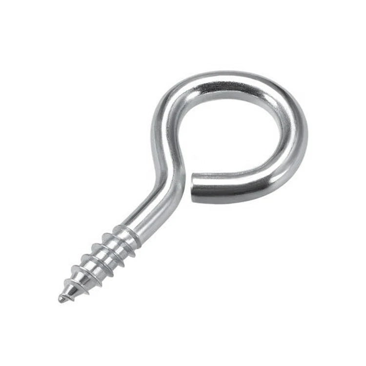 Hook Screws for Wood Wholesale Stainless Steel 304/316 Galvanised Eye Screws Lifting Bolt Sling Ring Sheep Hook and Eye Screw