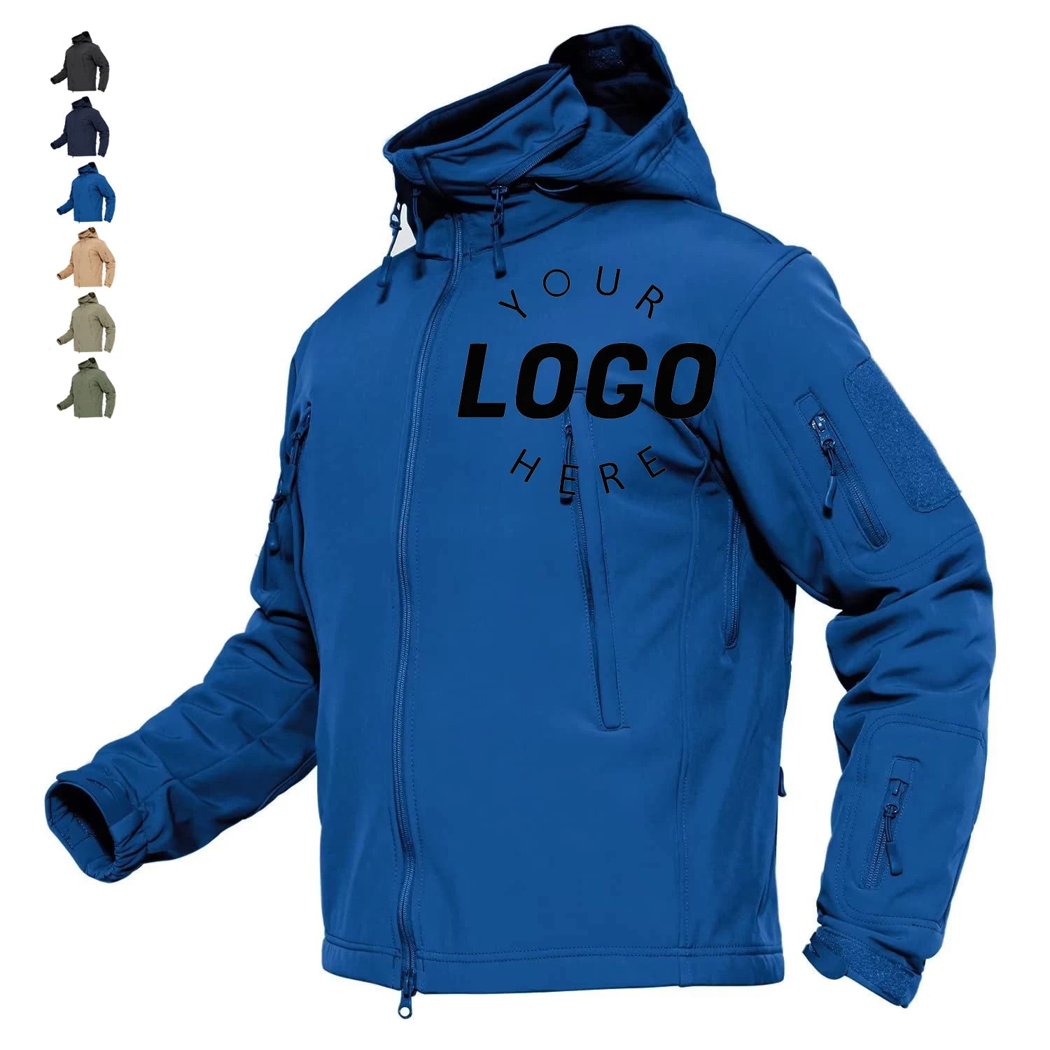 Clothing Manufacturer Custom Waterproof Softshell Hiking Fleece Jacket Wind Breaker Jacket Hoodie Jacket Coat With Zipper