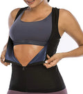 Best Seller Women's Burn Fat Sweat Body Shaper Breathable Sauna Vest with Front Zipper for Home Use