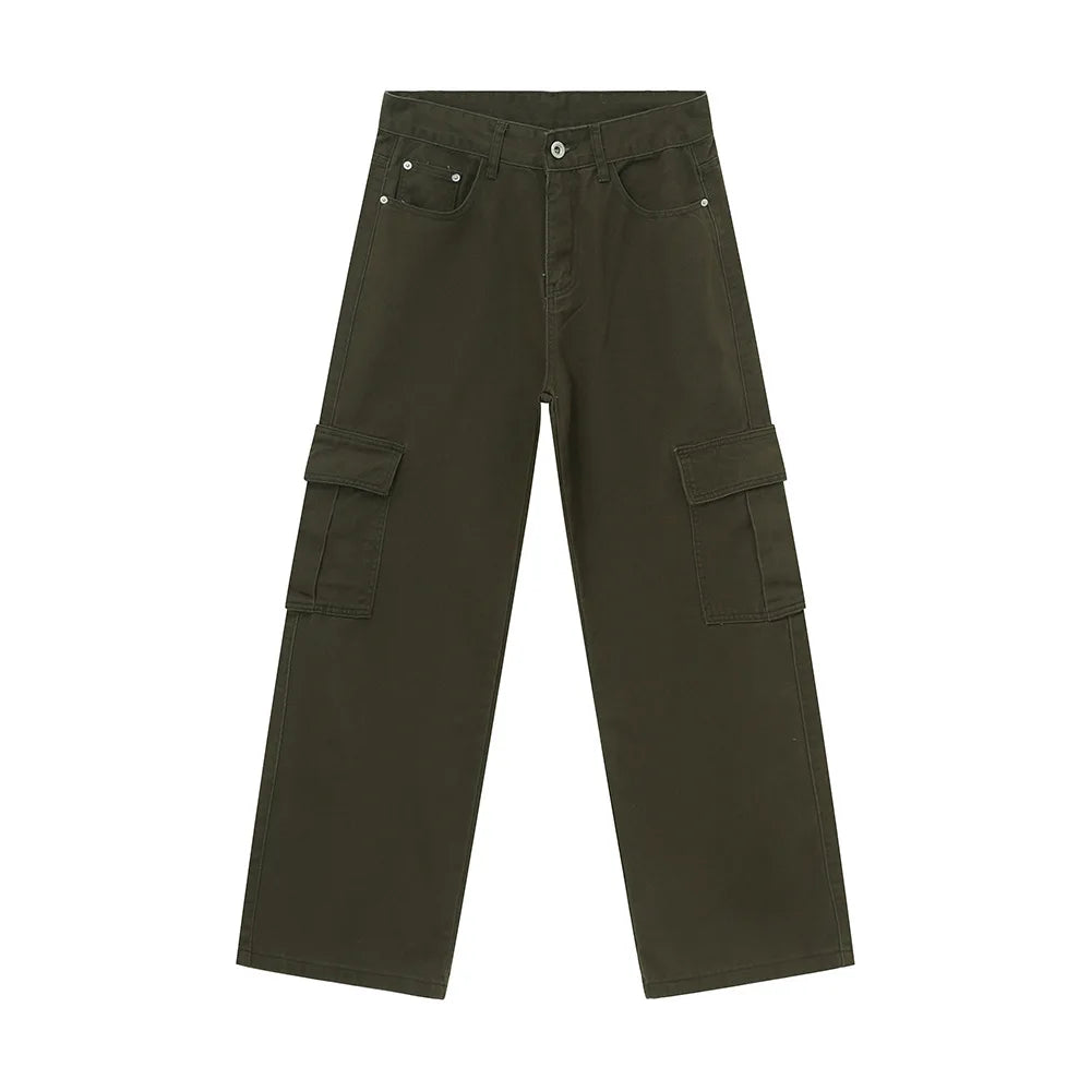 2025 Factory Direct Sale Straight Fit Men Jeans Quality Side Pocket Pants Dark Brown Jeans