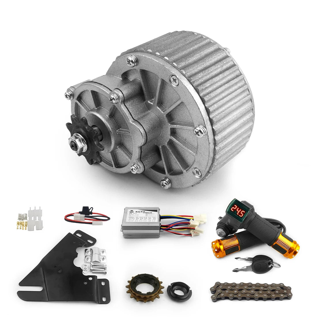 DIY 36v 48v 60v 20"24"26"700c 28"29" 450W Wheel Brushless Right Direct Motor Ebike Conversion Kit 27.5