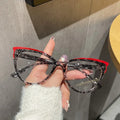 2026 Luxury Vintage Women Anti Blue Light Glasses TR90 Frame Cat Eye Optical Eyeglasses