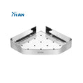 Hot Sale Various Styles Stainless Steel Double Layers Bathroom Corner Shelf Large Capacity