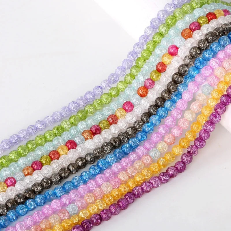 JBZ JBZ10 Wholesale 6mm Jade Glass Bead Bracelet Making Kit Crystal Friendship Bracelet Mixed Color Third Party Certified