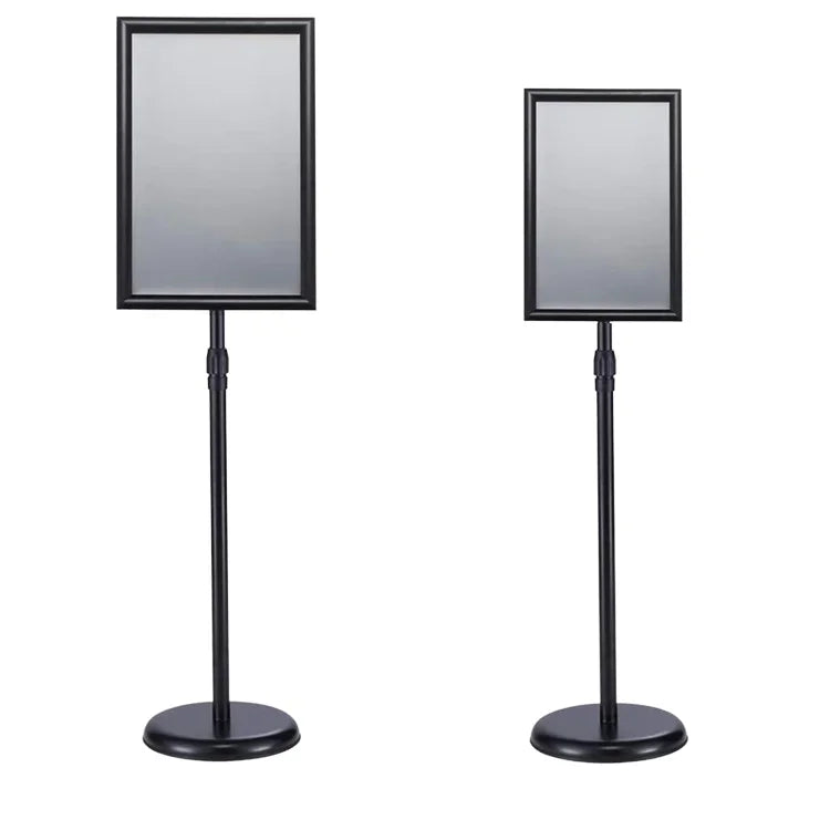 Adjustable A3/A4 Guide Signage Advertising Billboard Modern Foldable Customized Freestanding Garment Sign Display Stand Floating