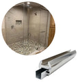Brushed Nickel Aluminum Alloy U Channel Profile for Shower Glass Room 8 12mm Shower Enclosure System Factory Supply MegaBDM