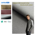 Manufacturer Ready Stock Litchi Pattern Pu Synthetic Leather for Men's Jackets