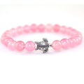 SC Wholesale Colorful Beaded Bracelets Vintage Rose Quartz Nature Stone Bracelets Cute Handmade Sea Turtle Bracelets for Couple