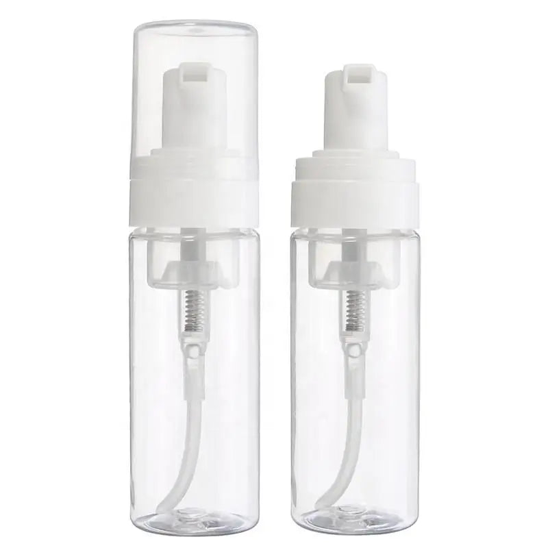 40ML 50ML 60ML 80ML 100ML pet plastic  white transparent facial cleanser mousse soap foaming wash bottle foam pump bottle