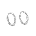 Mobius Earrings 925 Sterling Silver Small Zircon CZ Large Twisted Huggies Hoops Set for Women Girls Fine Jewelry Wholesale