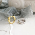 Unique Design Jewelry 925 Sterling Silver INS Circular Cool Pendant 18K Gold S925 Sterling Silver Earrings for Women HEH448