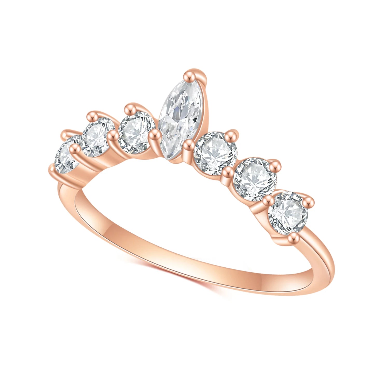 OL1029 Abiding Jewelry Factory Direct Sale Jewellery 3x6mm Marquise Moissanite 925 Sterling Silver Ring Bulk