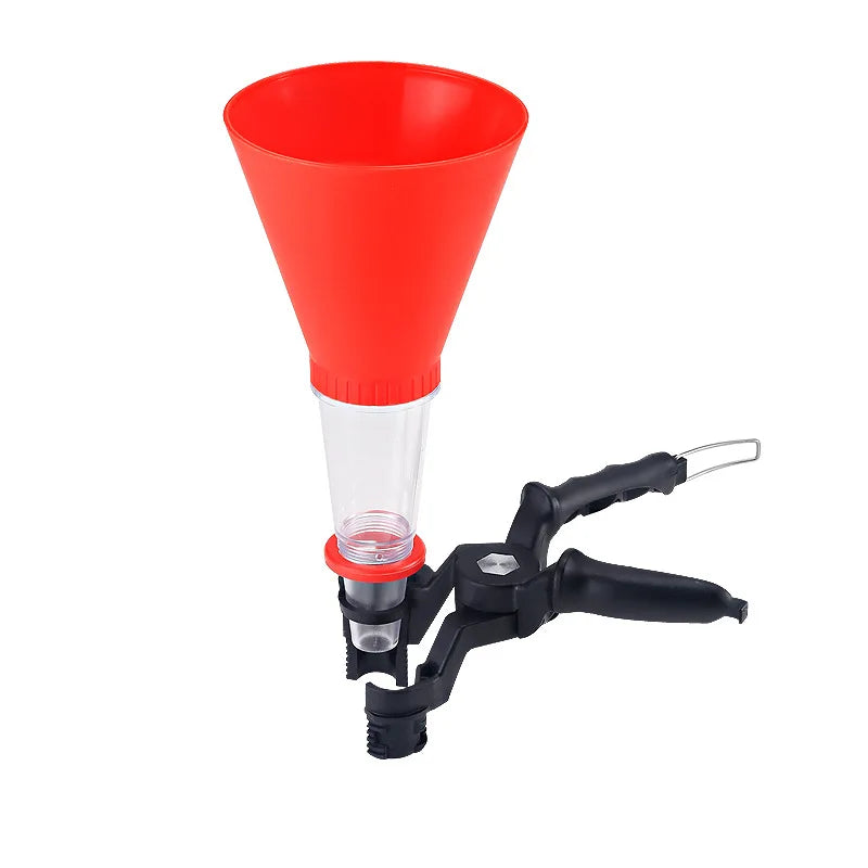 Engine Oil Funnel Car Truck Adjustable Fixed Bracket Filling Brake Bleeder Fluid Tool Auto Truck Accessories