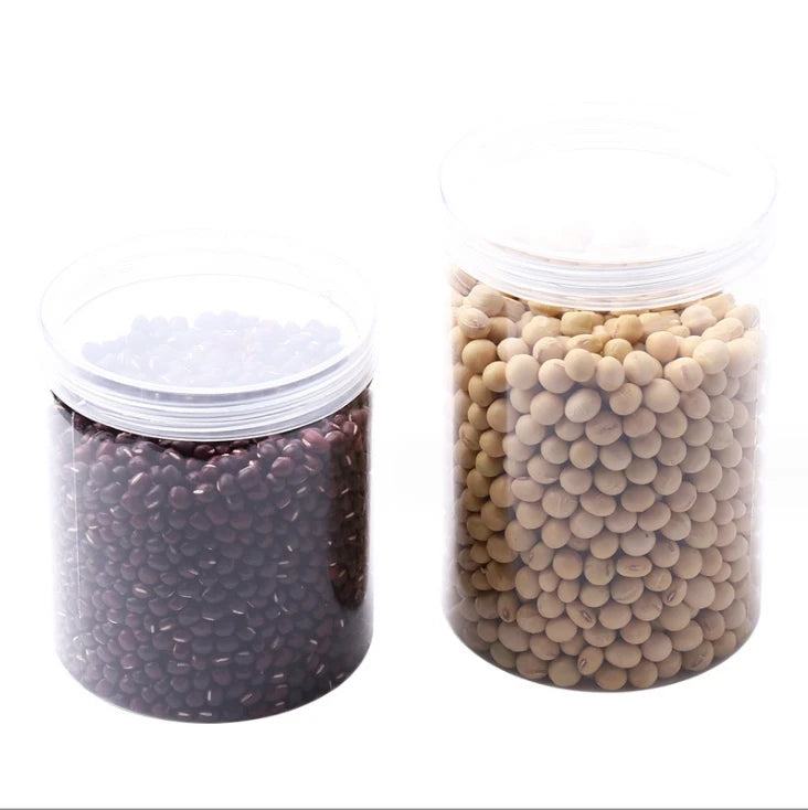 Transparent Plastic 500ml 1050ml Packaging Jar for Honey Flower Tea Shampoo and Lotion 85 Caliber Food Jar with Spot Can