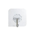 Factory Wholesale Cheap Traditional 6cm Thick Strong Stainless Steel PVC Transparent Wall Hooks for Bathroom Kitchen Living Room