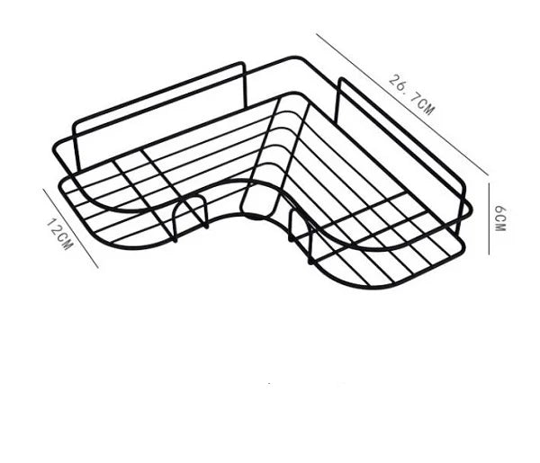 Triangulate Storage Organizer Racks in the Kitchen and Bathroom