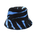 New Arrive 2020 Women's Leopard Print Foldable Faux Fur Bucket Hat for Ladies Winter Outdoor