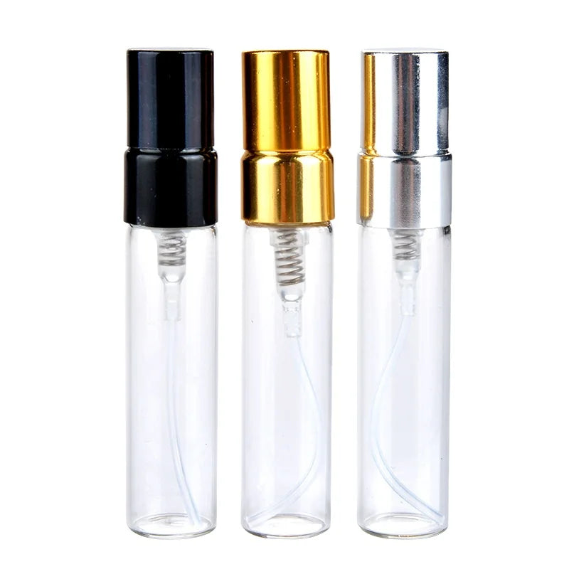 Luxury Mini Glass Vials 2ml 3ml 5ml 10ml Perfume Sprayer Sample Tester for Light Cosmetics and Beauty Products