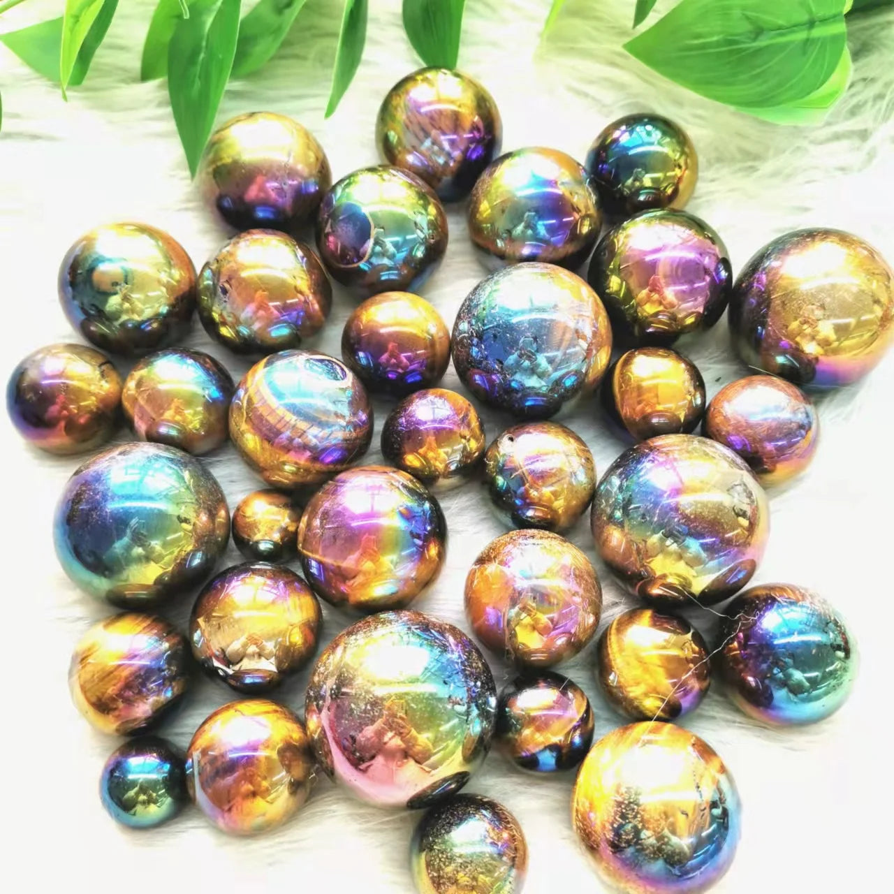 Wholesale Natural Healing Crystal Angel Aura Tiger Eye Sphere Carvings for Gifts Decoration