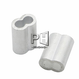 M1.0 M1.2 M1.5 M2 M3 M5 M6 M8 Aluminum Casing Wire Rope Ferrule Cable Ties Crimp Chuck Jacket
