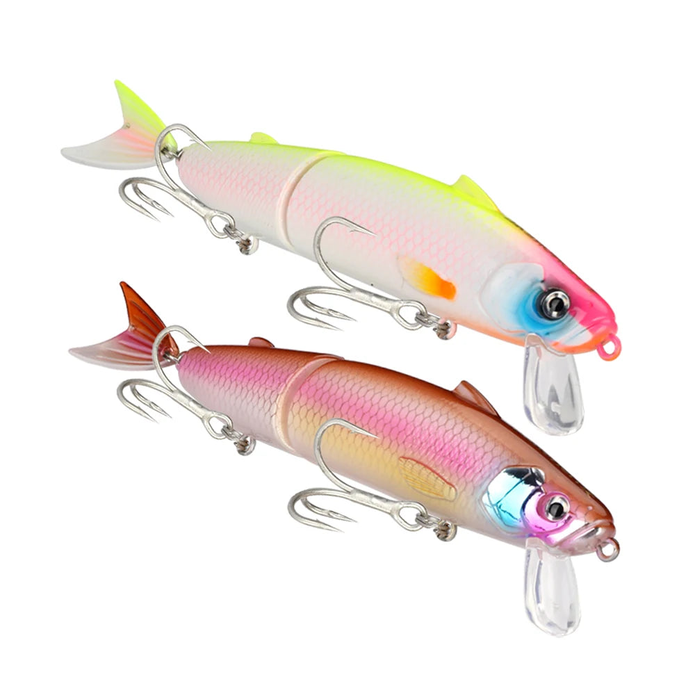 For HONOREAL New Arrival 128mm 17g ABS Multi-Jointed Artificial Fishing Lure Highly Effective for River and Lake Fishing