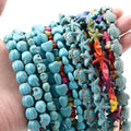 Natural Stone Beads for DIY Handmade Bracelet Heart Star Skull Turquoise Loose Spacer Beads Making Craft Accessories Bead Caps