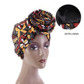Fashion African Flower Turban Headscarf Women Cancer Chemo Beanies Caps Muslim Turban for Women Party