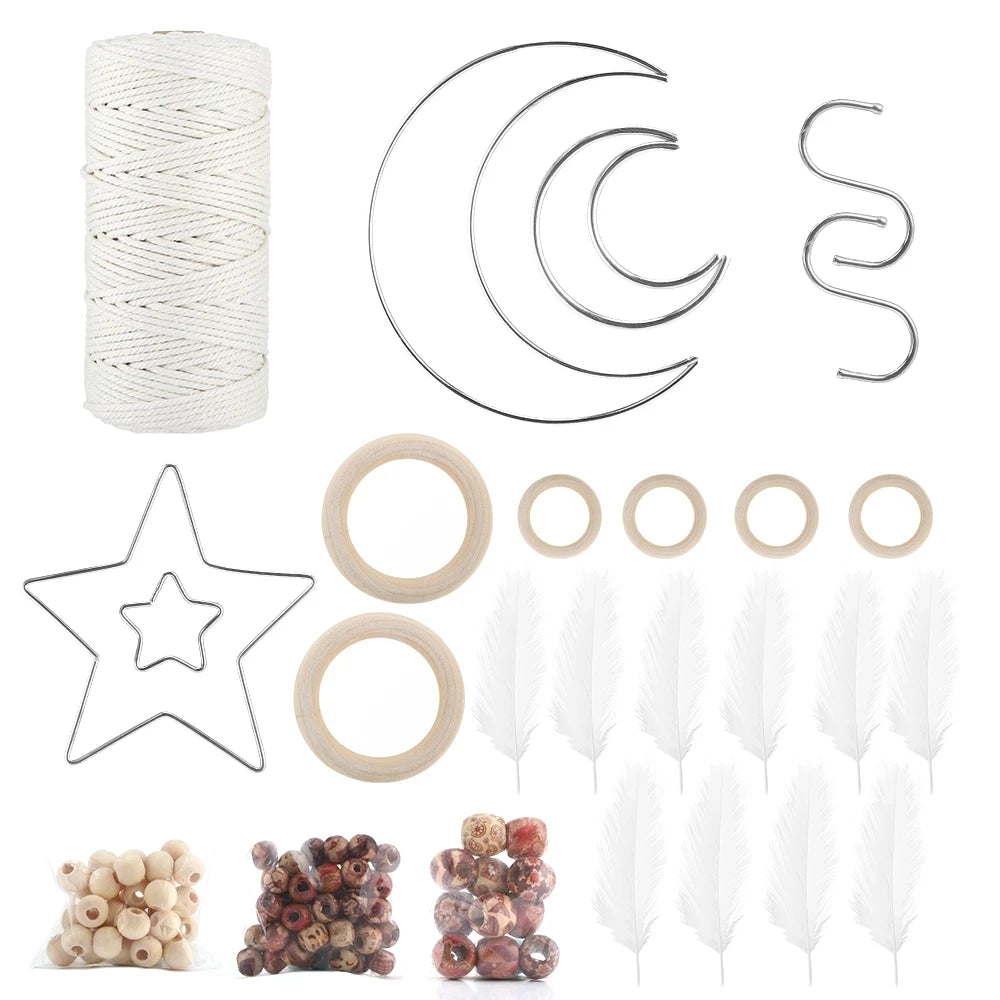 Macrame Cord Natural Cotton Rope  DIY Macrame Kit Set Hot Selling Macrame Kit Diy with Instructions//