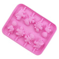 Hot Saffron Dinosaur Silicone Mold 8 Cavity Food Grade Candy Lollipop Mold OEM Welcome China Manufacturer