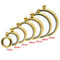 Mixed Golden Floating Glass Living Memory Locket Charm Pendant Twist Top Stainless Steel Glass Medallion Diy Jewelry Women Gift