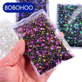 BOBOHOO Wholesale High Quality SS3-SS30 Aurora Series Flatback Non Hot Fix Crystal Glass Rhinestones for Nail Wedding Dress