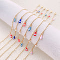 HOVANCI Evil Eyes Anklets for Women 18K Gold Stainless Steel Every Day Use Waterproof Non Tarnish Anklets