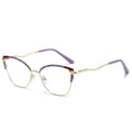 Fashion Metal Eyewear Frame Optical Blue Ray Cut Computer Glasses Women Anti Blue Light Blocking Glasses for Eye protection
