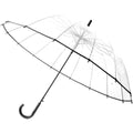Wholesale Cheap Straight  Stylish Modern Design Transparent Umbrella for Adults Semi-Automatic Control Travel Gift for Girls