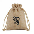 2025 New Year's Party Gift Drawstring Bag for Kids DIY Custom Design Cotton Bags with Logo New Style