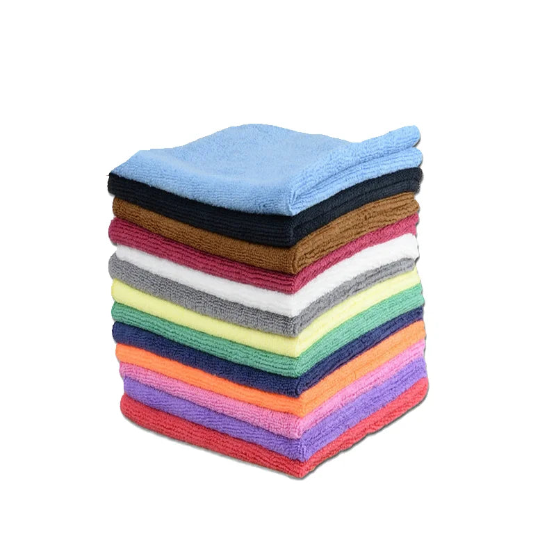 Premium Custom Print Microfiber Cleaning Cloth 300gsm Car Drying Towel Square Shape Plain Style with Application for Kitchen Use