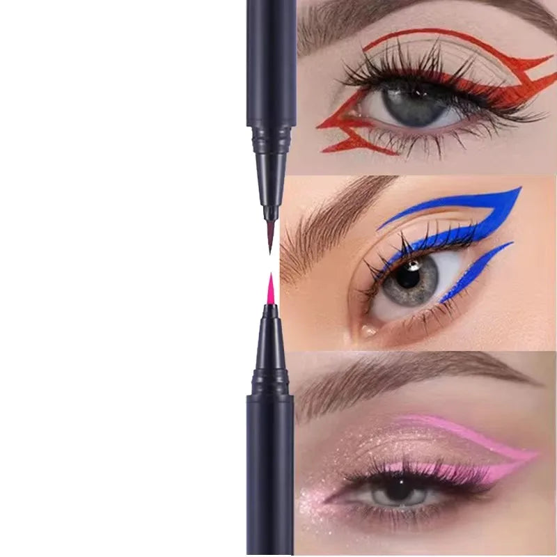 New Customized Liquid Eyeliner Pen Eye Liner Private Label Waterproof Oem Eye Liner Coloured Eyeliner Pencil with Black Tube