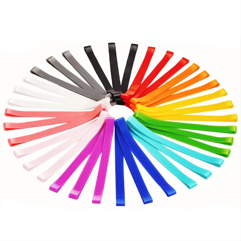 Custom Logo Silicone Rubber Bands Colorful Elastic Rubber Wrapping Bands Assorted Color Rubber Bands