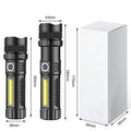 Long Range Led Torch Light Rechargeable Portable Torch  Zoom Usb  Rechargeable Led Flashlight