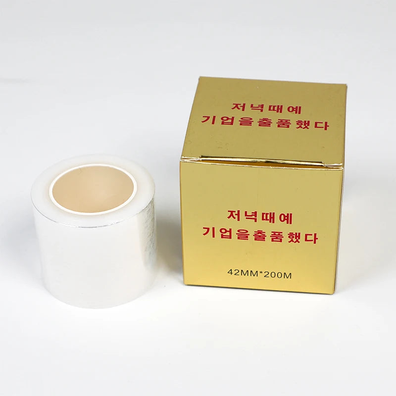 Eyelashes Wrap 200m 42mm Semi-permanent Eyebrow Lip Tattoo clear Wrap Film
