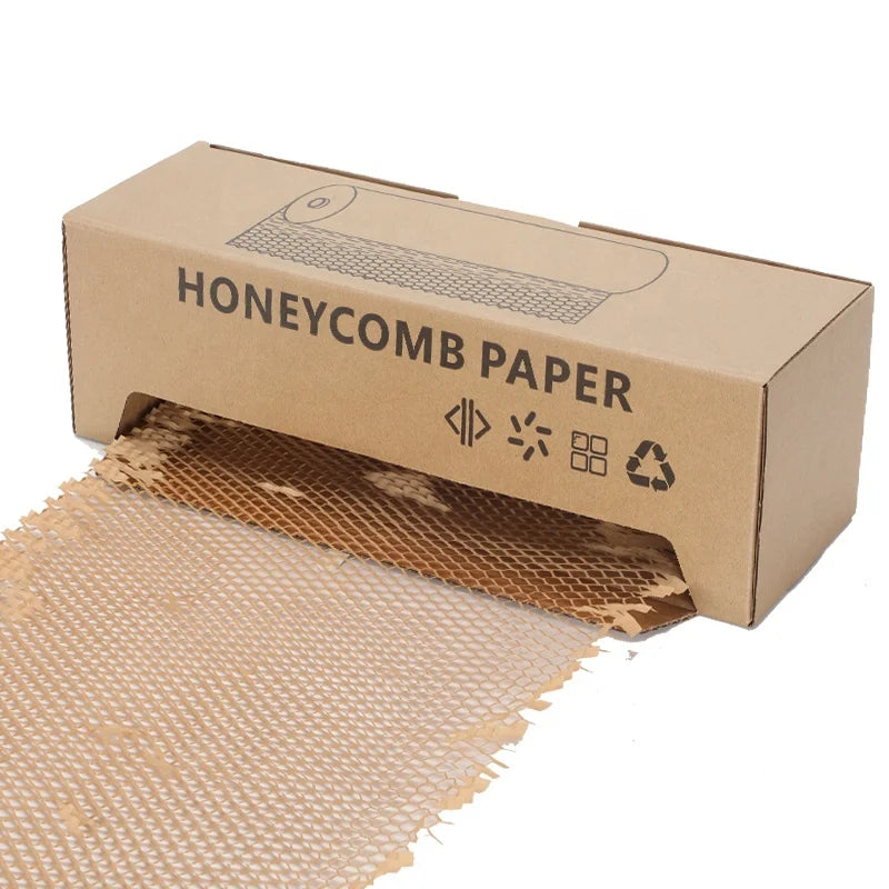 Customization Recyclable Honeycomb Paper Protection Wrapping Honeycomb Paper Roll With Box for Packaging MegaBDM