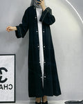 New Arrival Ladies Abaya Islamic Clothing Turkish Muslim Woman Dress Solid Abaya Dress Wholesale Islamic Muslim Clothing