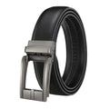 LQbelt 3.1CM Men's Genuine Leather Belts Automatic Buckle Click Belt Ratchet Leather Belt for Men Factory Custom logo