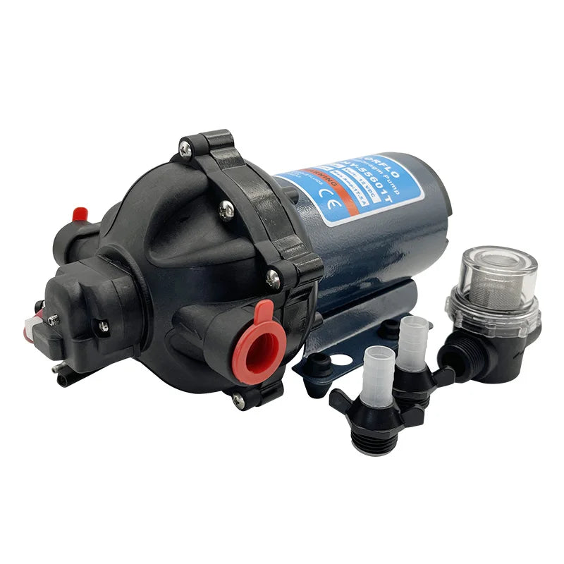 Sailingflo HY-55601T 12V 5GPM 60PS High Volume Fresh Diaphragm Pressure Water Pump 1 Year Warranty Automotive Use