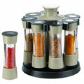 16 Bottle Rotatable Spice Jar Rack Creative Kitchen Supplies Seasoning Comdiment Bottles for Spices