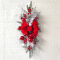 New Bow Hanging Decoration New Year Nordic Home Style Scene Decoration Christmas Staircase Wreath