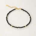 Nagosa Dainty Jewelry 18k Gold Vermeil Handmade Diy 925 Sterling Silver Beaded Crystal Bracelets for Women Girls
